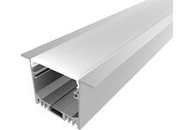 Профиль для светодиодной ленты встраиваемый LedCraft 3000x49x32мм 200см картинка 